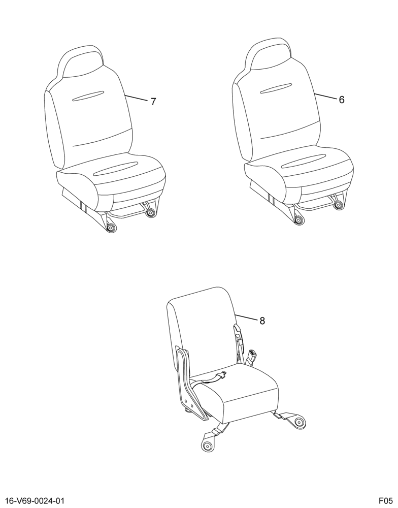 ..KIT SEATS  DRVR BKT  PASS 20%- (Eng. 8C4O-7000034-DAW)