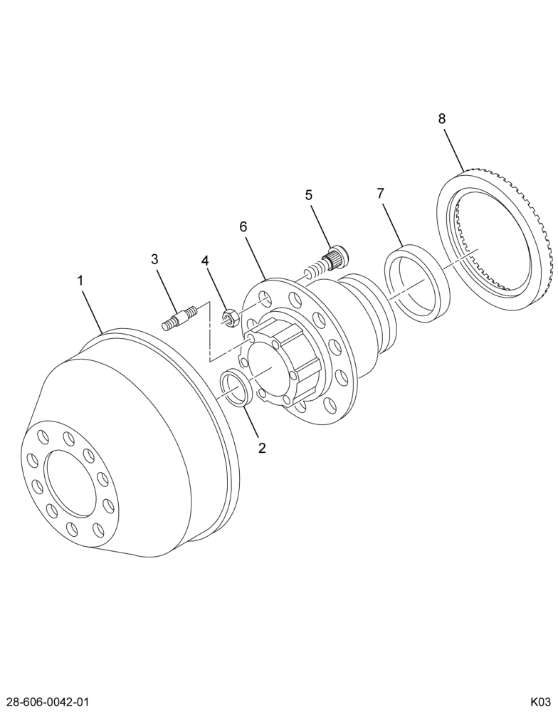 ..HUB REAR WHEEL W/DRUM*CAST (Eng. 4C4O-1113-EC)