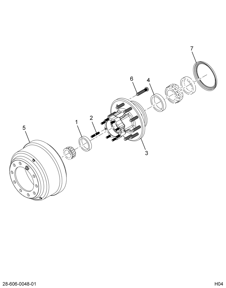 ..HUB,REAR WHEEL W/DRUM (4C4Z-1113-EA)