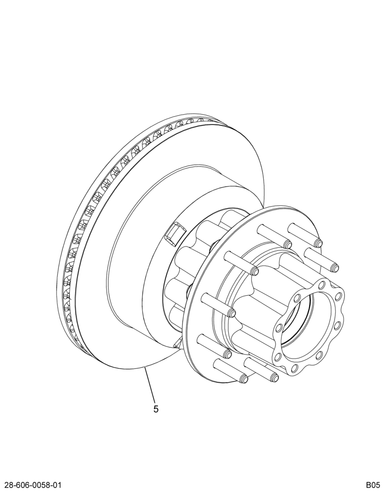 RR WHEEL HUB ASM; DISC