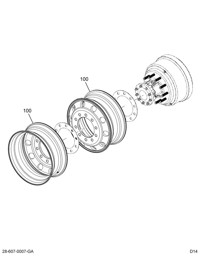 RIM; RR AXLE, DISC WHEEL, 1-PC