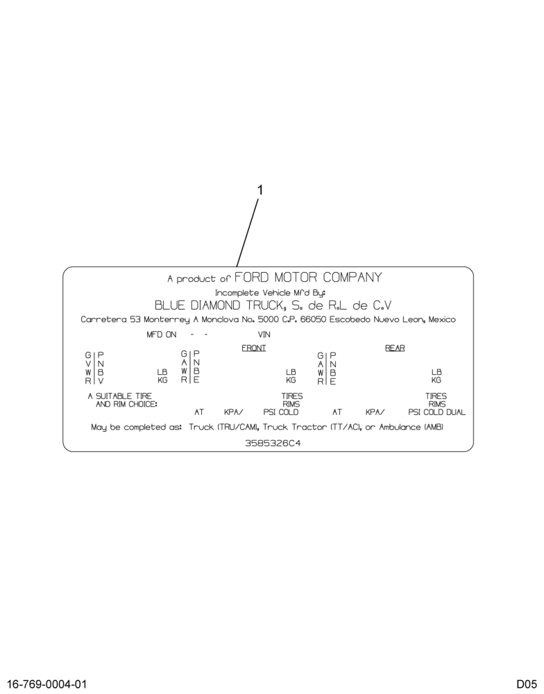 ..PRODUCT GRAPHICS INCMPLT VFORD (Eng. 6C4O-13A661-AA)