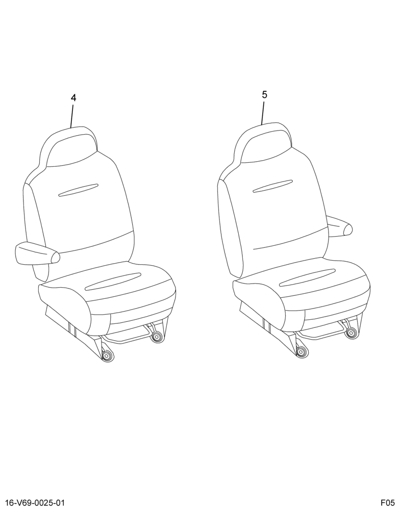 ..KIT SEATS  DRVR BUCKET  PASS B (Eng. 8C4O-7000034-CAW)