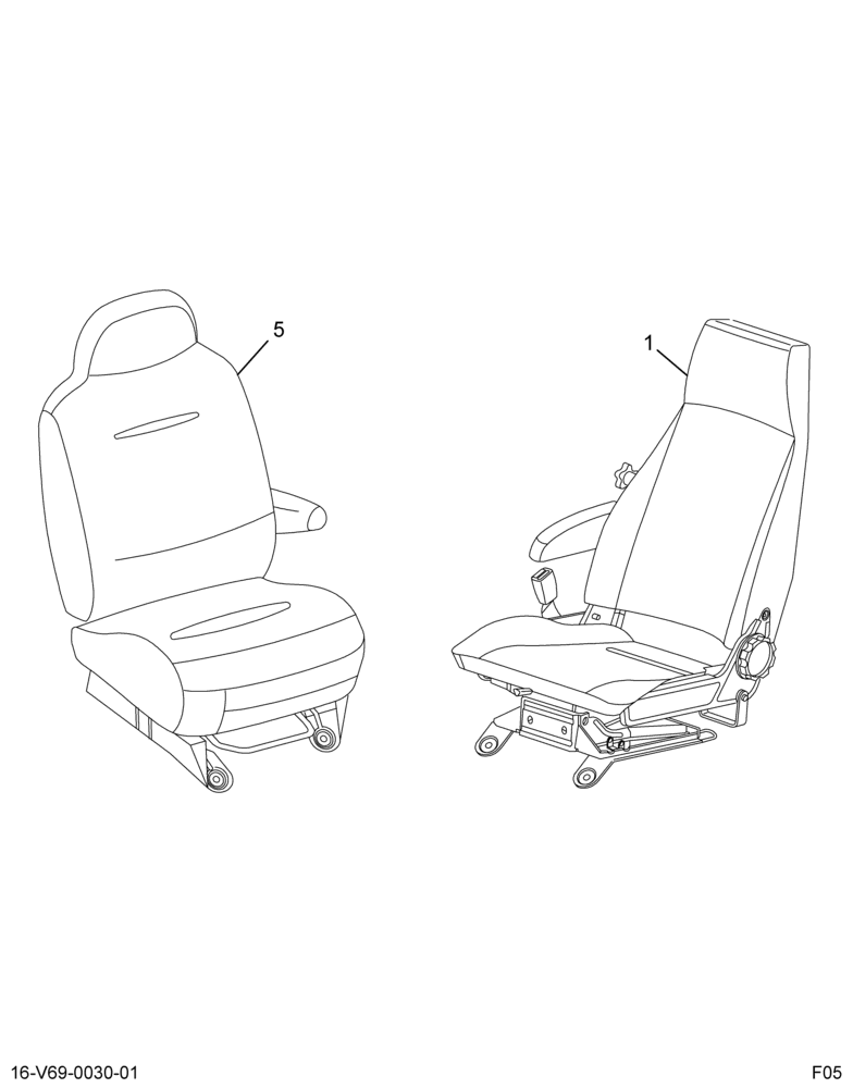 ..KIT SEATS  DRVR 30% EZ-AIR  PA (Eng. 8C4O-7000034-XAW)