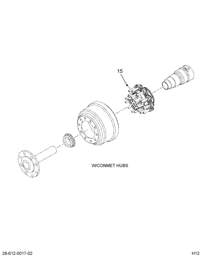 SEAL & BRGS; WHEELS,RR AXLE 2/2