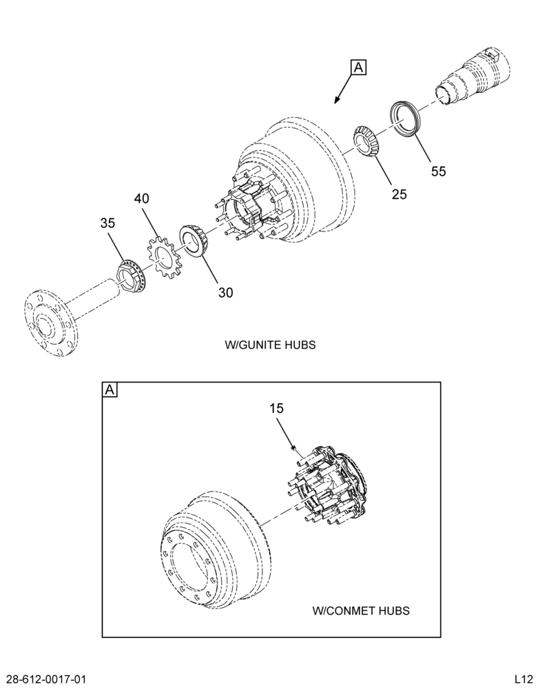 SEAL & BRGS; WHEELS,RR AXLE