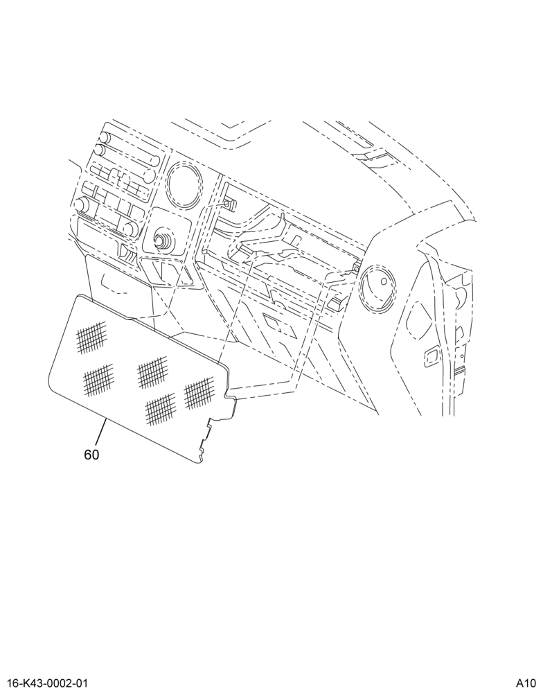 INSTRUMENT PANEL; COVER ASM,(ABR#43)