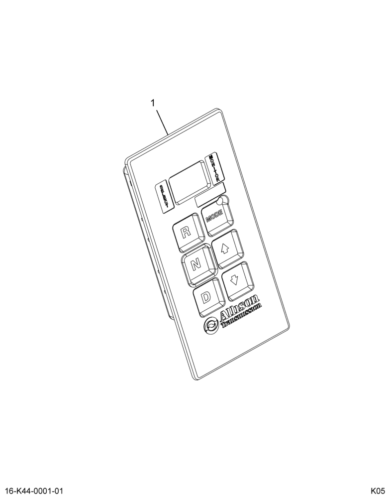 ..DRIVER CONTROL, XMSN KEYPAD (Intl. 3606621F91)