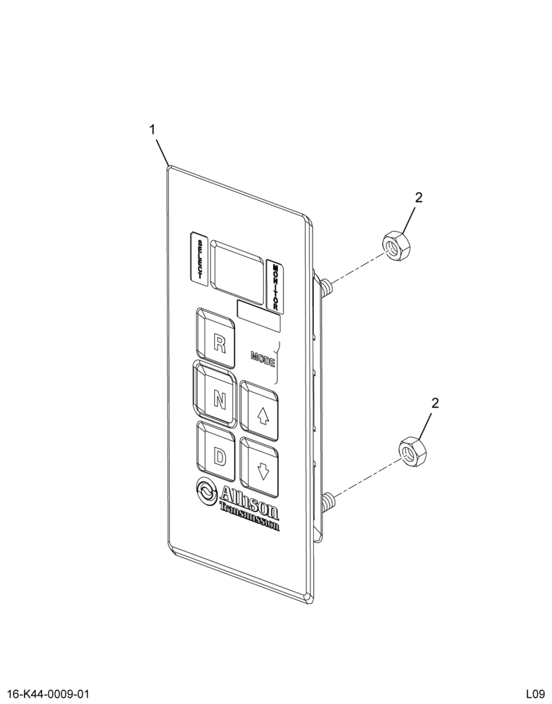 ..DRIVER CONTROL, SHIFT CONTR (Intl. 3713588F92)