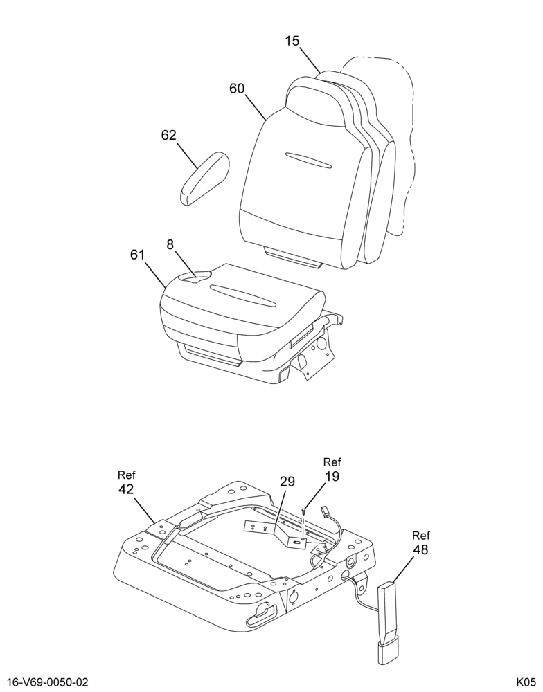 ....SEAT DR BCKT DUMP BRCK/MTR (6C4Z-6560005-AA) 2/2