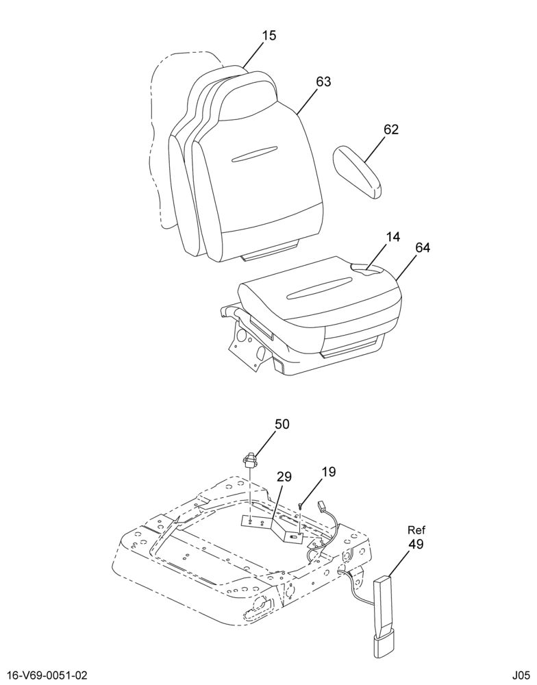 ....SEAT PASS BCKT DUMP BRCK/MTR (6C4Z-6560004-AA) 2/2