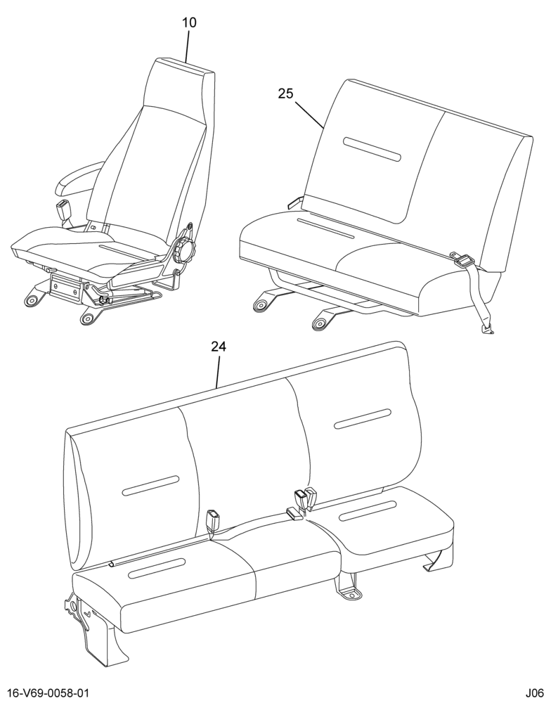 ..KIT SEATS  DRVR AIR-RIDE  PASS (Intl. 3606150C94)