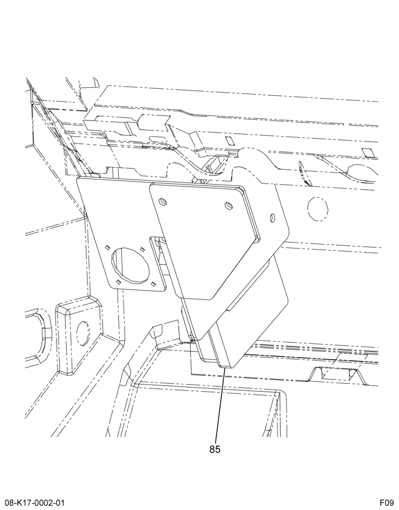 INSTRUMENT PANEL; ABR#17 DATA LINK CONNECTOR