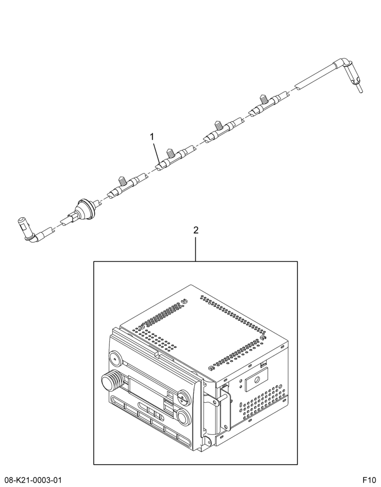 ..IP, CABLE ASSEMBLY, RADIO (Intl. 3857711F91)