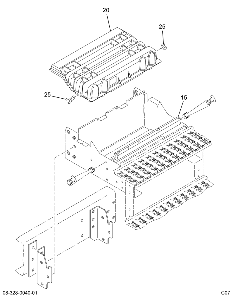 BATT BOX COVER & HOLD DOWN; 24,25,30,33" BOXES