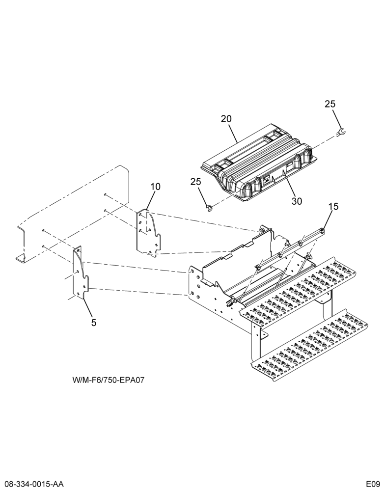 BATT BOX SUPT INSTL; W/CLAMP & COVER