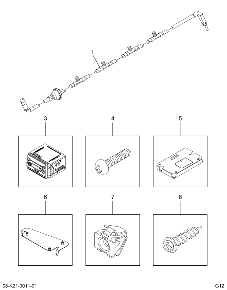 ..IP  CABLE ASSEMBLY  RADIO (Intl. 3912839F91)