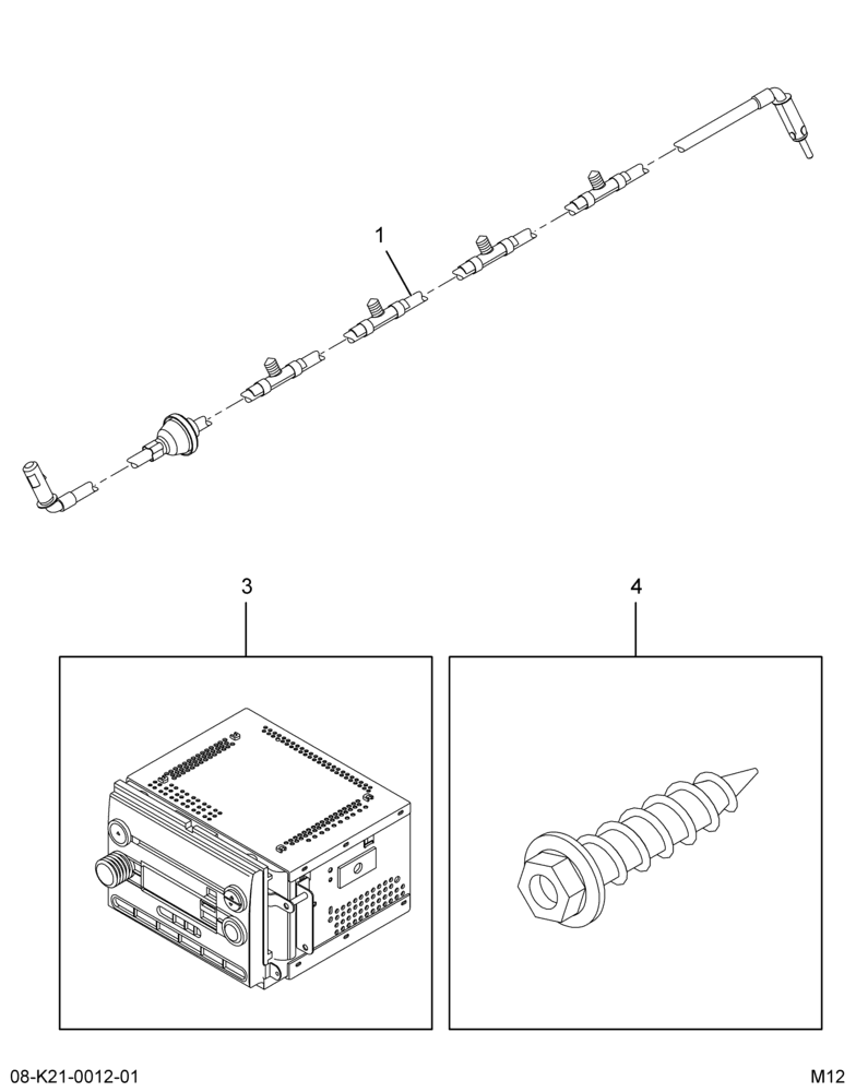 ..CABLE ASSEMBLY,RADIO (Intl. 3857713F97)