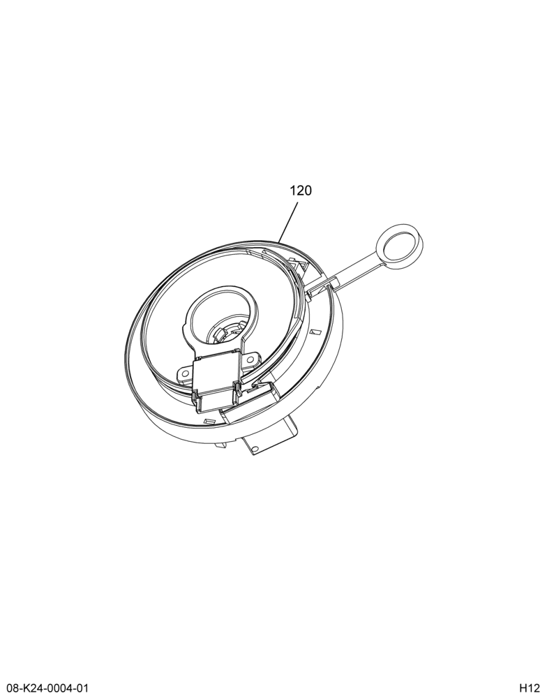 SWITCH, IP; DIFF LOCK CONTROL,CLOCKSPRING,(ABR#24)