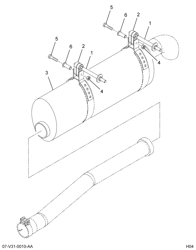 ..MUFFLER ASM EXHAUST*MODULE ASS (Eng. 4C4O-5230-VA)