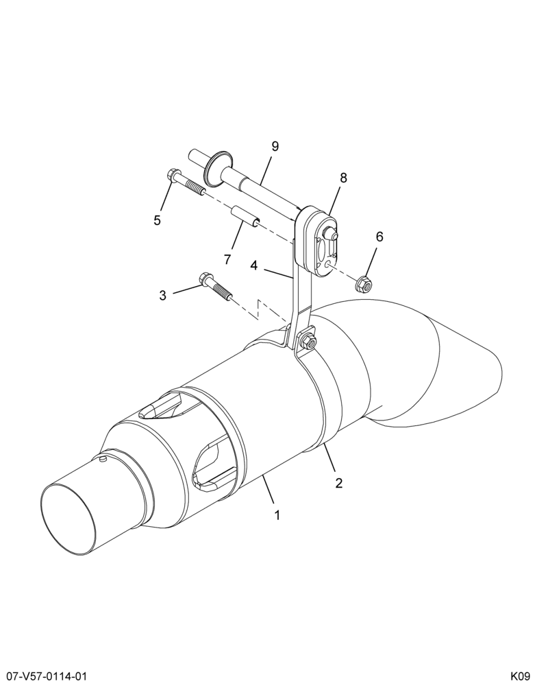 ..PIPE EXHAUST (Intl. 3849361C91)