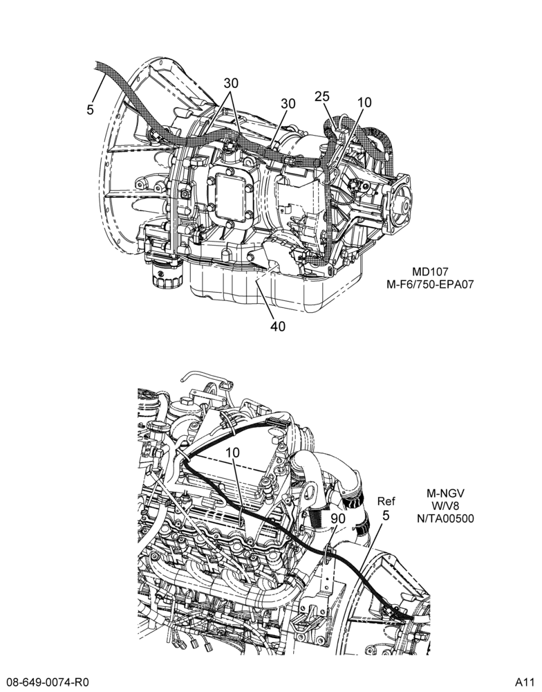 XMSN WIRING INSTL; ALLISON 2000/24000 3/3