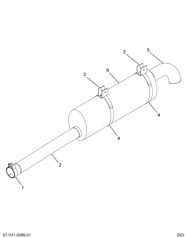 ....MUFFLER ASM EXHAUST MUFFLER AS (Intl. 3591993C1)