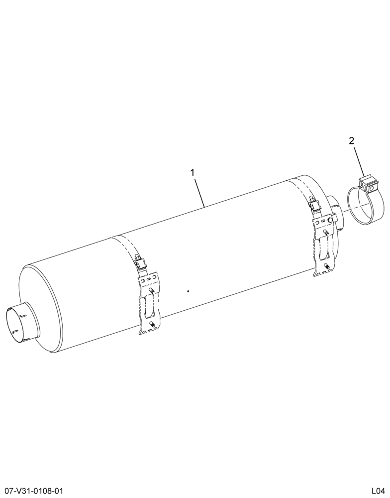 ..........MUFFLER ASM EXHAUST*VERT/VERT (5C4Z-5230-BA)