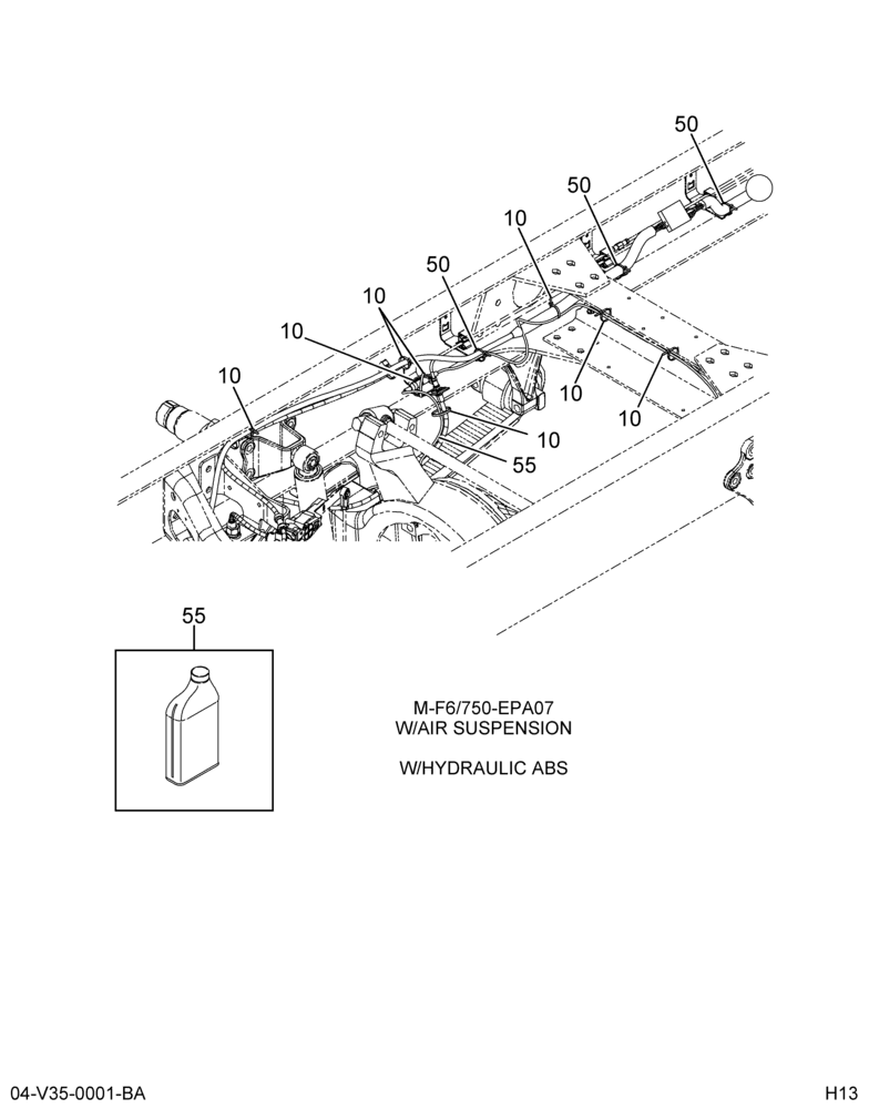 ABS SPEED SENSOR INSTL; REAR, WABCO, HYD BRAKES 2/2