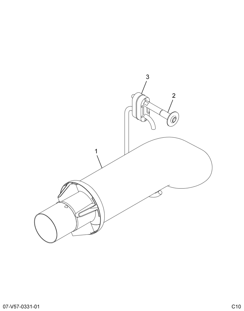 ..PIPE,EXHAUST, (Intl. 3808578C94)