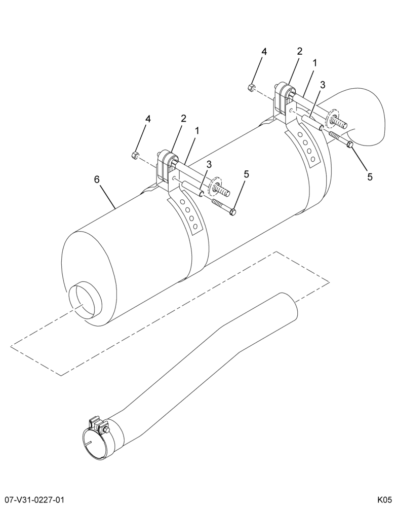 ..MUFFLER ASM EXHAUST MUFFLER MO (Intl. 3591992C91)