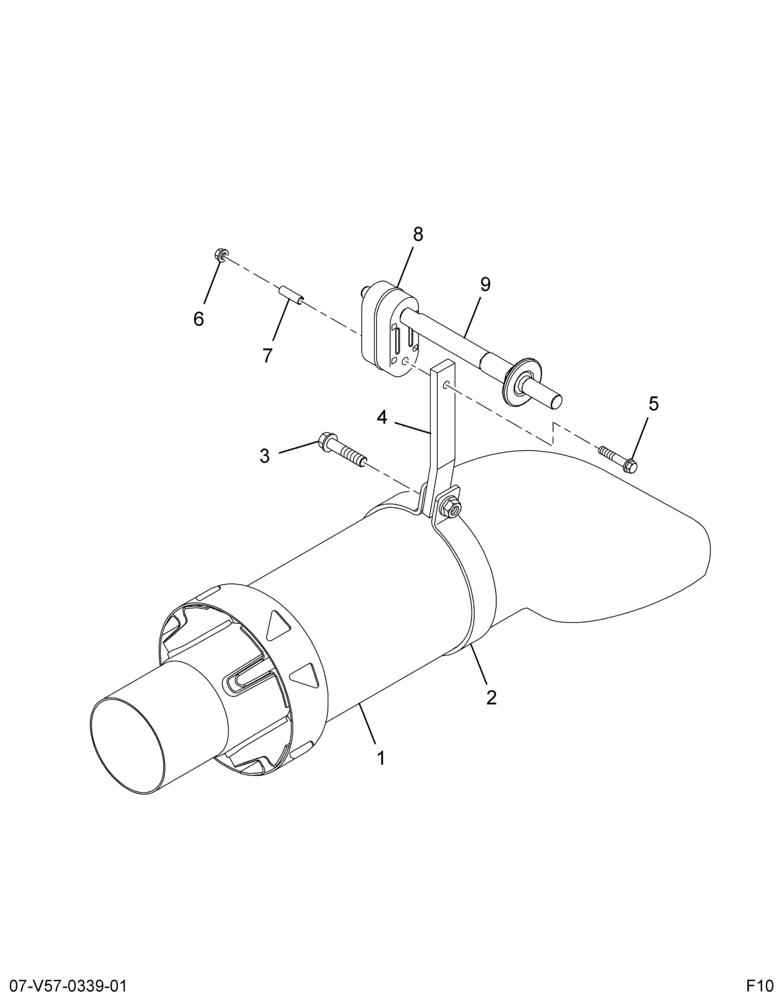 ..PIPE EXHAUST  TCD ASSY (Intl. 3849561C93)