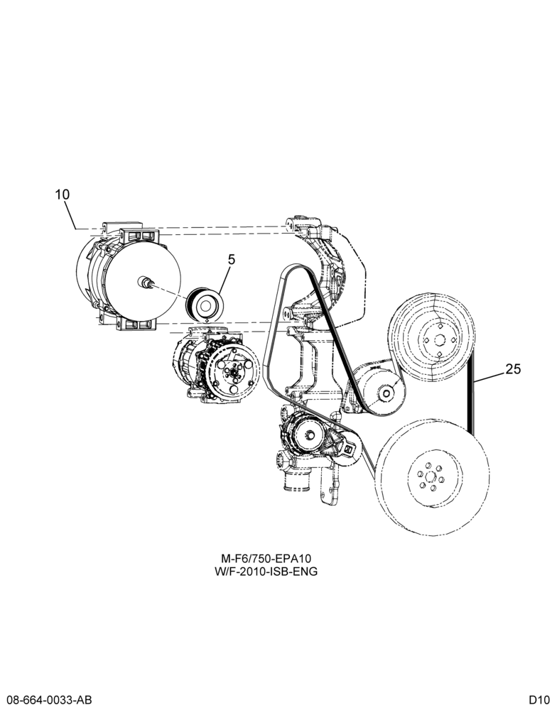 ALT PULLEY INSTL; BELT,  W/CAT 3126E ENG