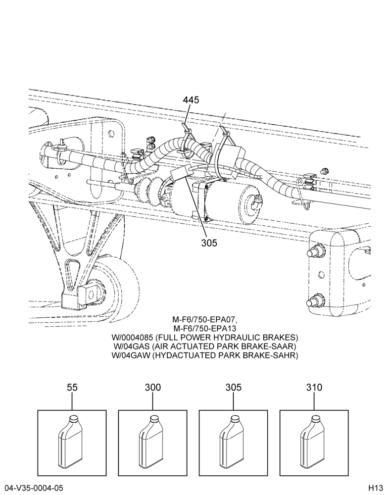 ABS SPEED SENSOR INSTL; REAR CHASSIS, WABCO HYD ABS 5/5