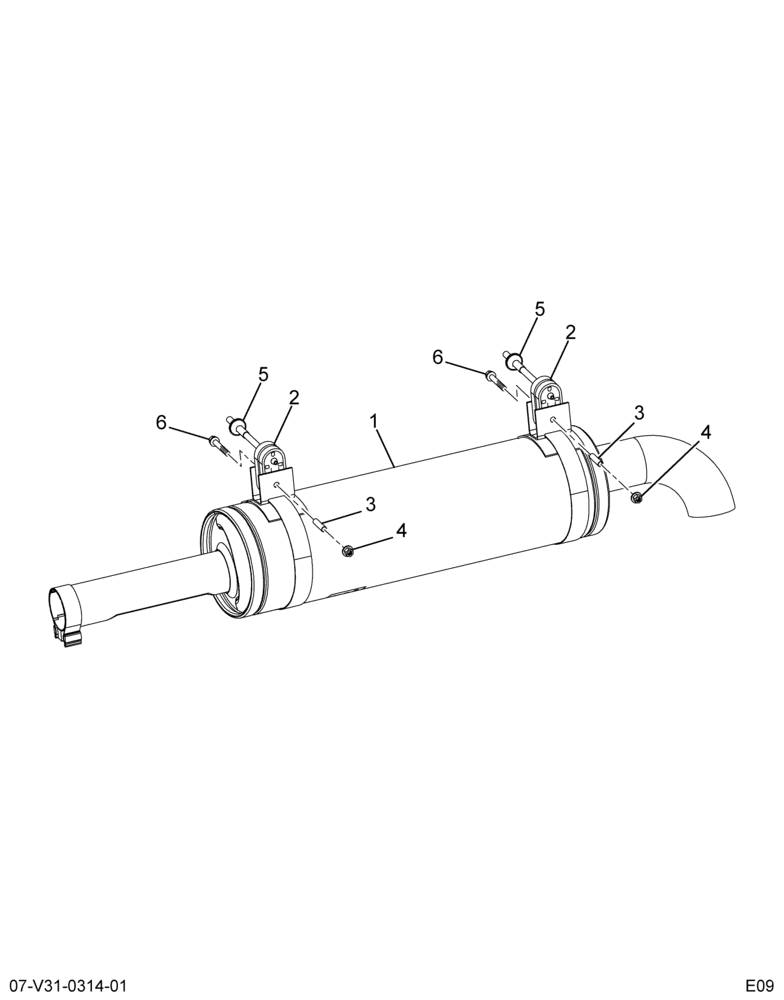..MUFFLER EXHAUST  MUFFLER MODUL (Intl. 3585428C94)