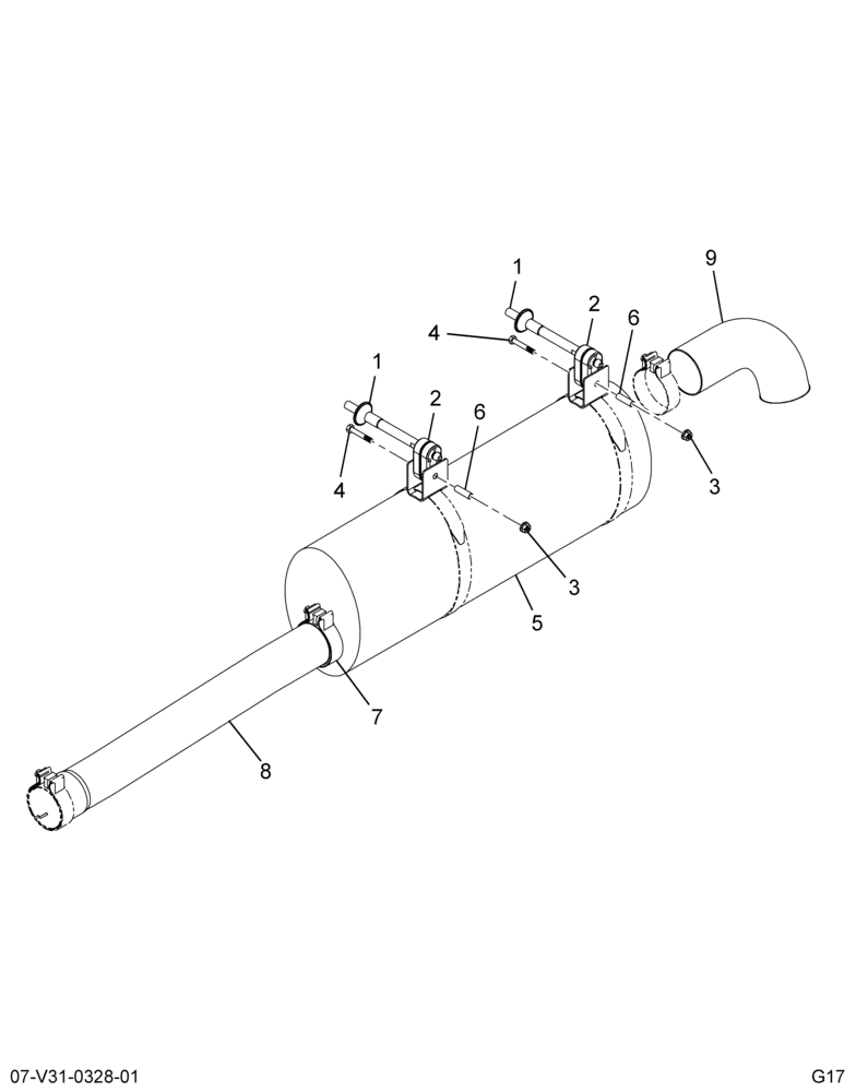 ..MUFFLER ASM EXHAUST (Intl. 3538947C93)