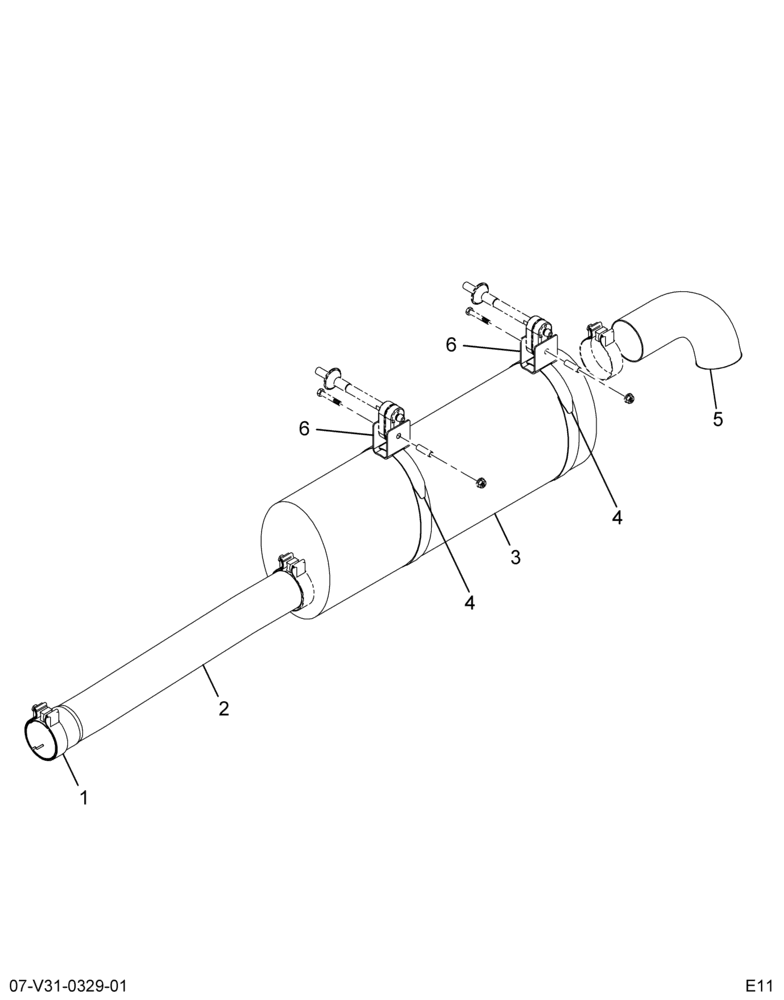 ....MUFFLER ASM EXHAUST (Intl. 3551413C1)