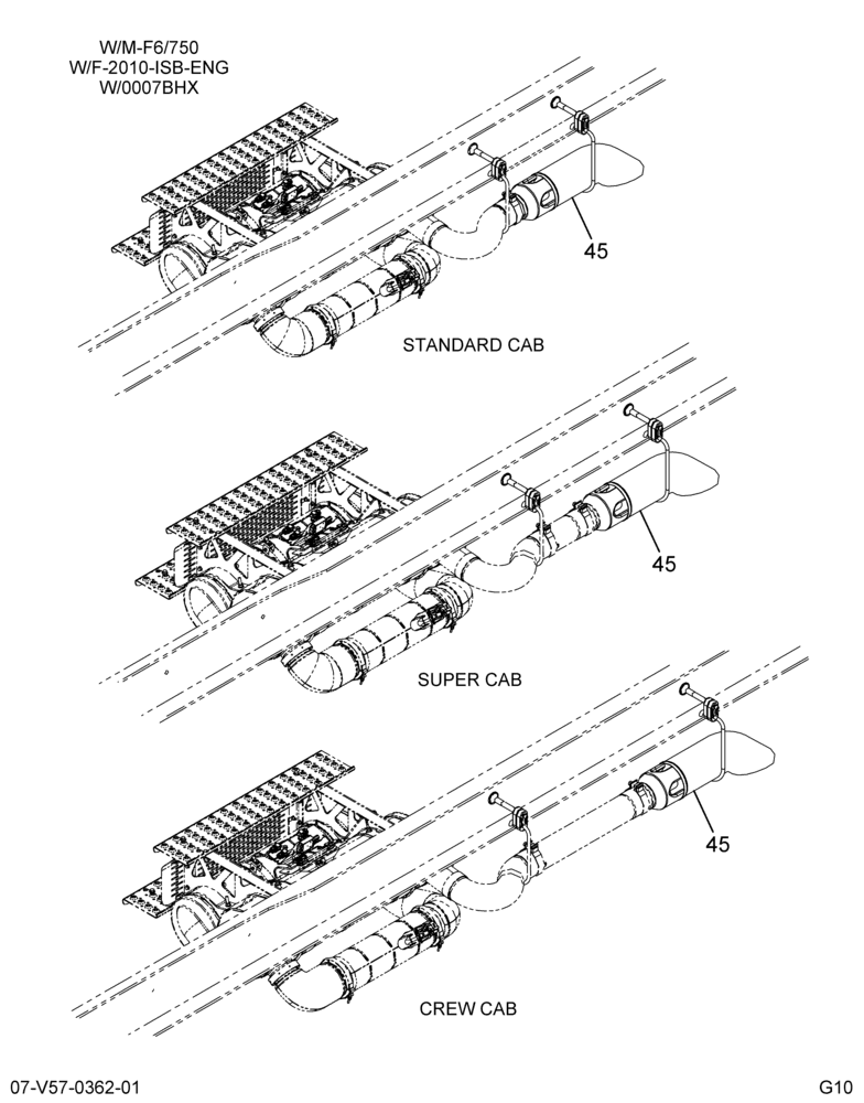 EXH PIPE & DIFFUSER INSTL; HORIZONTAL TAIL PIPE