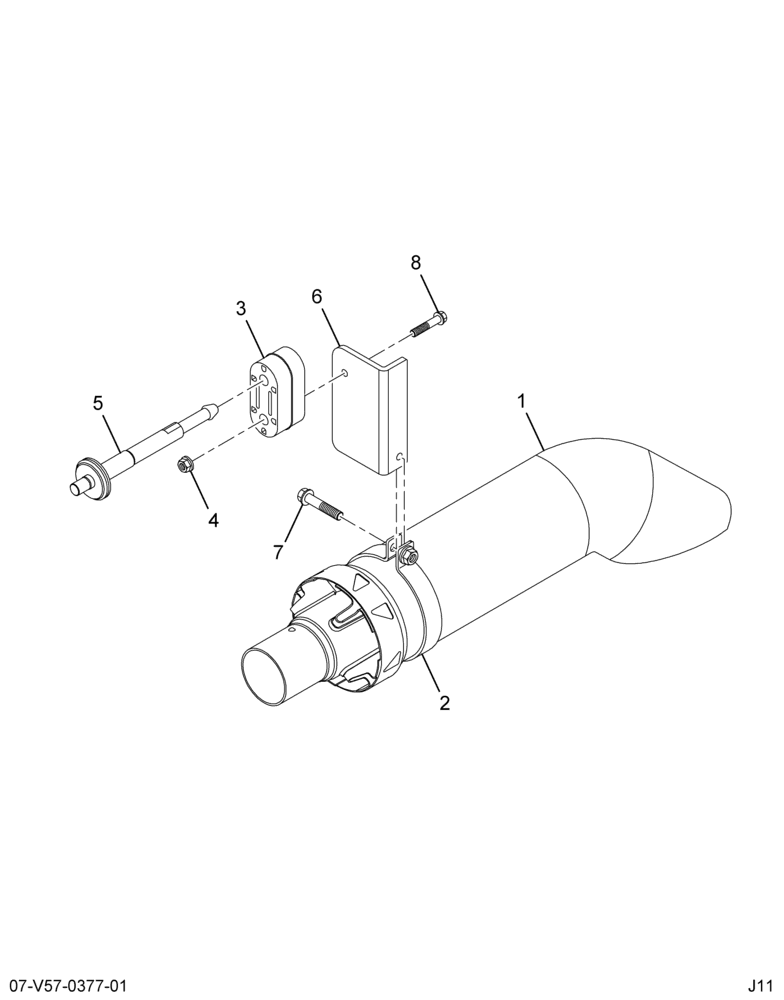 ..PIPE EXHAUST  PIPE  EXHAUST (Intl. 3907233C91)