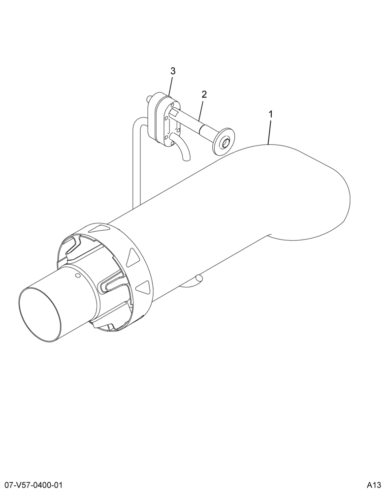 ..PIPE,EXHAUST, ASSY (Intl. 3738489C91)