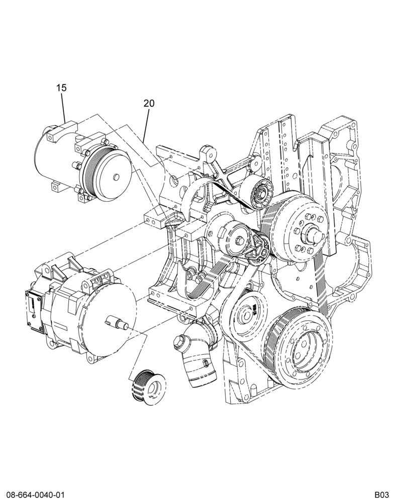 A/C COMPSR INSTL; W/CUM ISB ENG