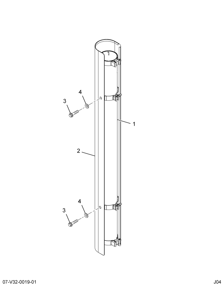 ..PIPE TAIL VERT TAILPIPE ASSY (Eng. 4C4O-40700-EA)