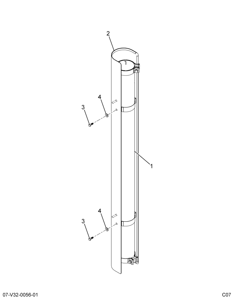 ..PIPE TAIL VERT TAILPIPE ASSY (Intl. 3593524C94)