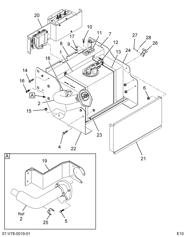 ..TANK, DEF STD&SUP 10 GAL (Intl. 3860755C93)