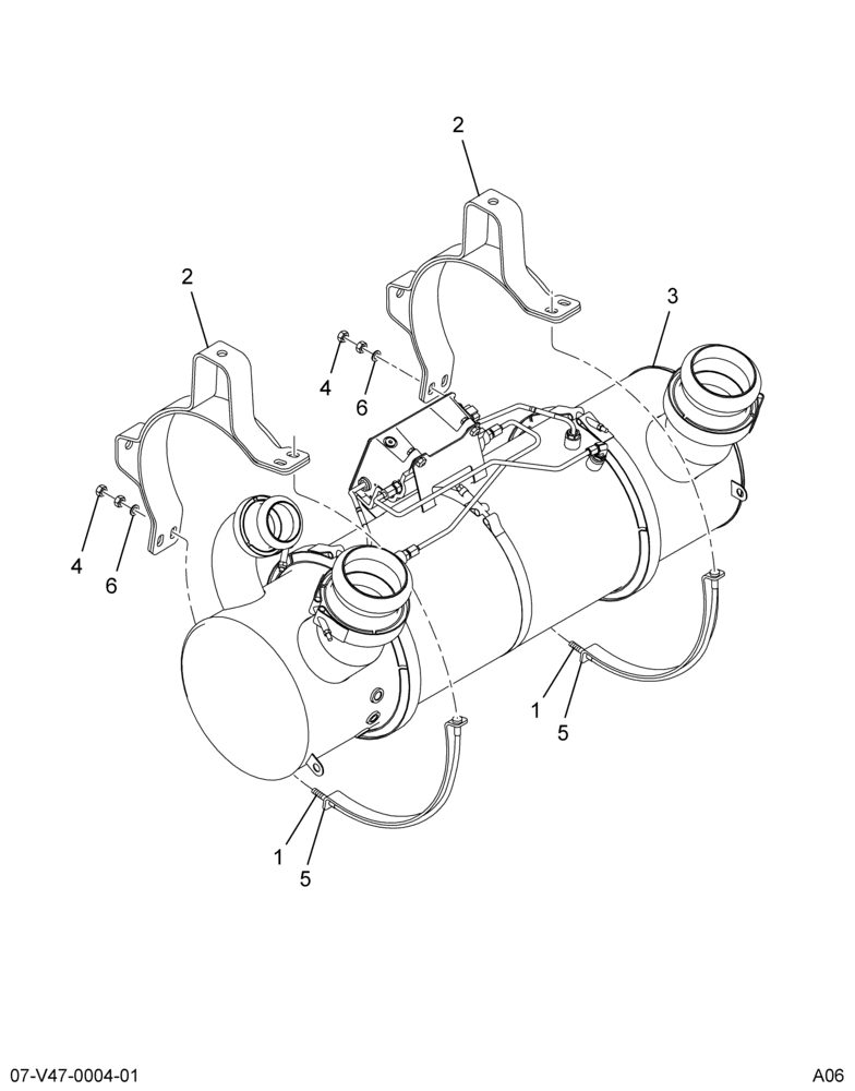 ....MUFFLER,ASM EXHAUST, (Intl. 3802152C91)