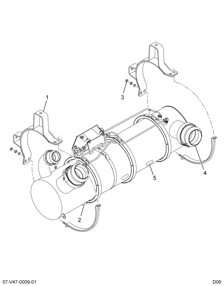 ....MUFFLER,ASM EXHAUST, (Intl. 3802110C91)
