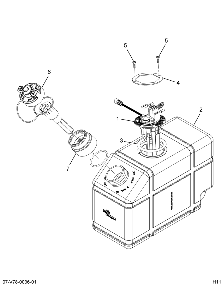 ....TANK  DEF 5GAL ASM (BC4Z-5J250-C)