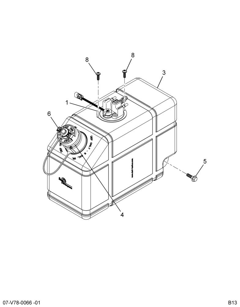 ....TANK , DEF 5GAL ASM (DC4Z-5J228-A)
