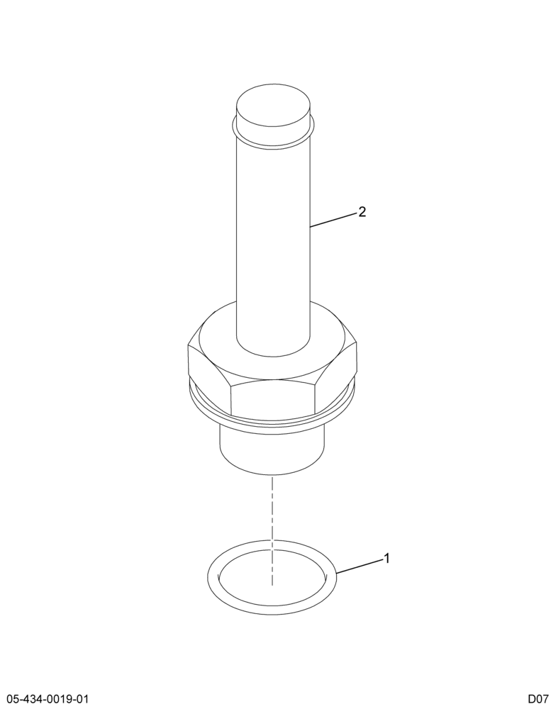 ..FITTING *3/4-16  1/2" ID HOSE (W301831)