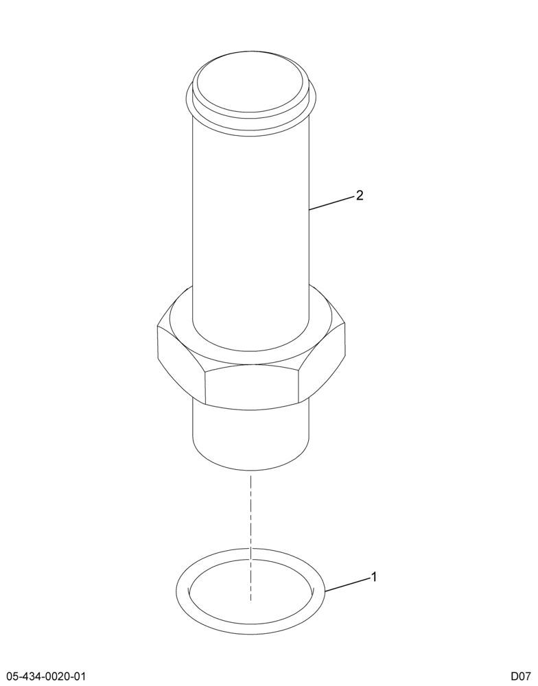 ..FITTING 3/4-16 3/4 ID HOSE N (W301720)